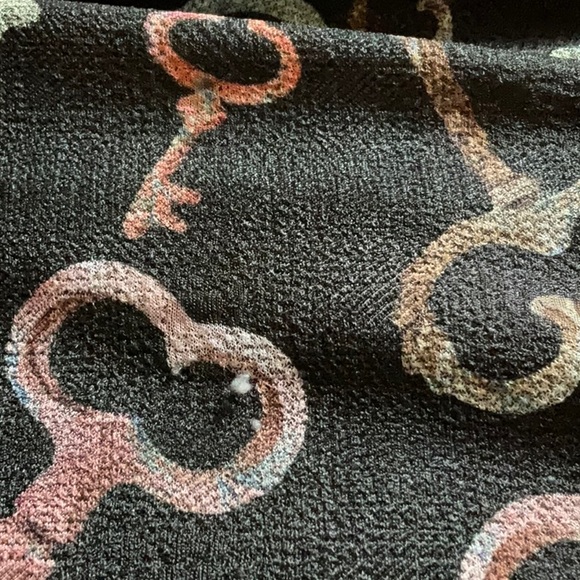 Lularoe Old Fashion Key Pattern Pencil Skirt Size Small - Picture 5 of 8